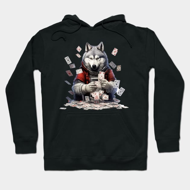 Husky Card Sharp Hoodie by Jason's Finery